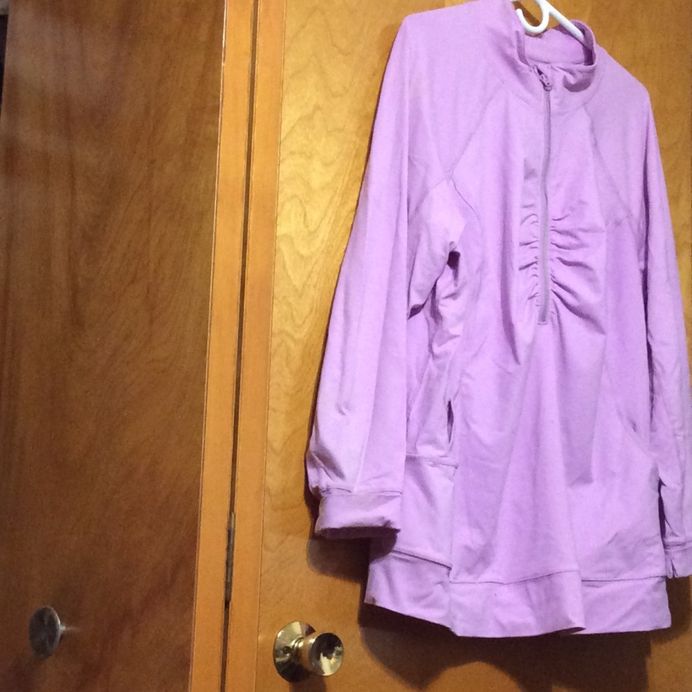 Athletic Pullover Half Zip Pink Jacket - image 1